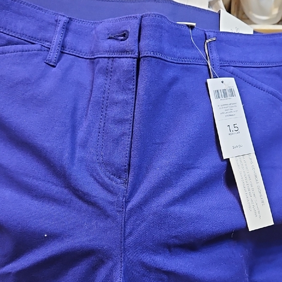 Chico's Deep Purple So Slimming Pants Nwt Size 1.5 In Chicos Sizes - Picture 1 of 6